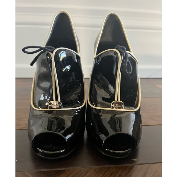 Vintage Gucci Open-toe Booties sz 6 - Picture 4 of 5